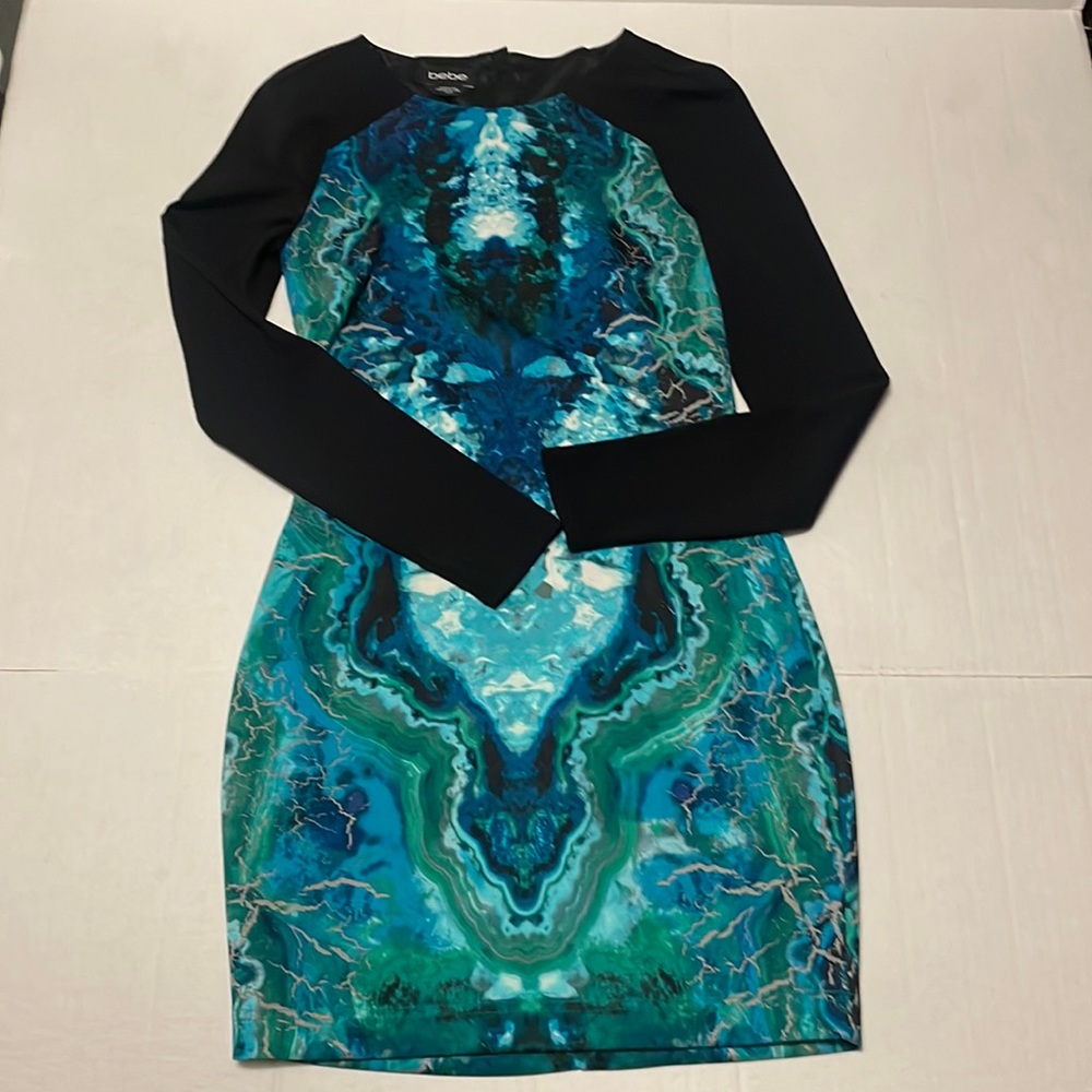 Bebe comfy long sleeve mini dress